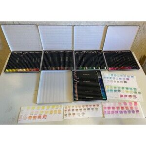 Spectrum Noir 120 Professional Colored Pencils Marine Floral Essentials USED MIX